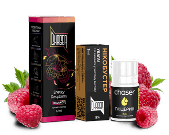 Набір Chaser Black Energy Raspberry (Енергетик з малиною) 30мл