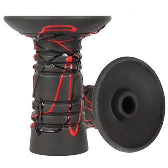 Чаша глиняная Gusto Bowls Glaze Alien Black Red (Черно-красный)