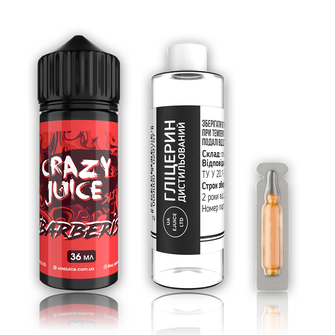 Набор органической жидкости Crazy Juice Barberis (Барбарис) 120 мл 3 мг
