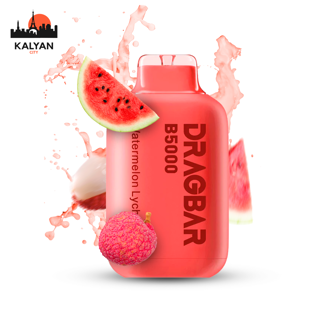 Одноразка DragBar B5000 Watermelon Lychee (Кавун Лічі)