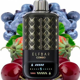 Одноразка ELF BAR Combo 20000-25000 Blueberry Sour Raspberry & Cherry (Чорниця Кисла малина та Вишня)