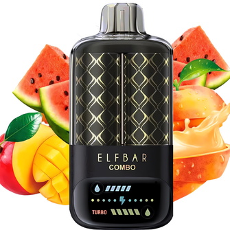 Одноразка ELF BAR Combo 20000 Peach Mango &  Watermelon (Персик Манго и Арбуз)