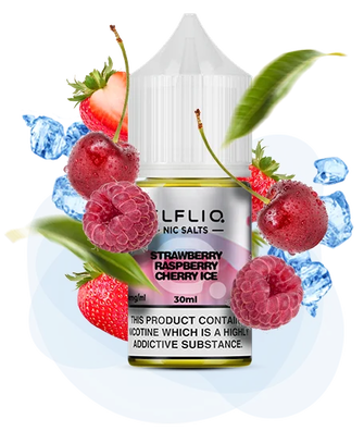 Солевая жидкость Elf Bar Elf Liq 30 мл 50 мг Strawberry Raspberry Cherry Ice (Клубника Малина Вишня Лёд)