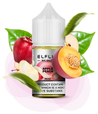 Солевая жидкость Elf Bar Elf Liq 30 мл 50 мг Apple Peach (Яблоко Персик)