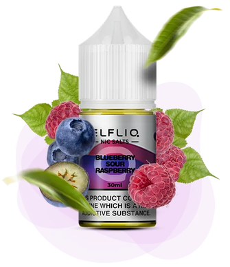 Солевая жидкость Elf Bar Elf Liq 30 мл 50 мг Blueberry Sour Raspberry (Голубика Кислая Малина)