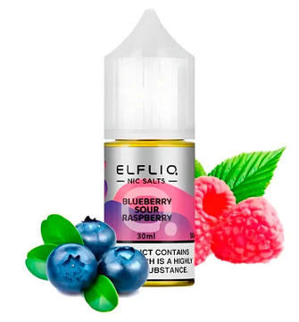 Рідина Elf Bar Elf Liq 30 мл 50 мг Blueberry Sour Raspberry (Чорниця Кисла Малина)