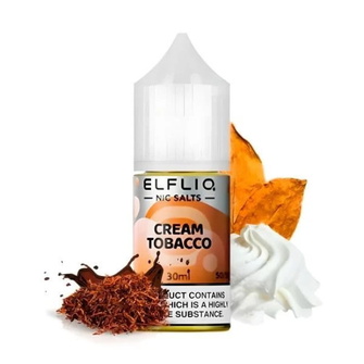 Солевая жидкость Elf Bar Elf Liq 30 мл 50 мг Cream Tobacco (Сливки Табак)