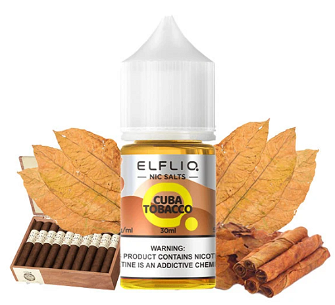 Рідина Elf Bar Elf Liq 30 мл 50 мг Cuba Tobacco (Тютюн)
