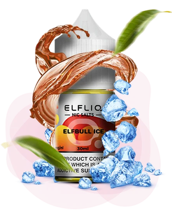 Солевая жидкость Elf Bar Elf Liq 30 мл 50 мг Elfbull Ice (Энергетик Лед)