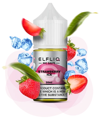 Сольова рідина Elf Bar Elf Liq 30 мл 50 мг Strawberry Ice (Холодна Полуниця)