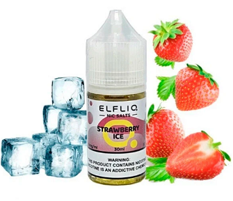 Рідина Elf Bar Elf Liq 30 мл 50 мг Strawberry ice (Полуниця Лід)
