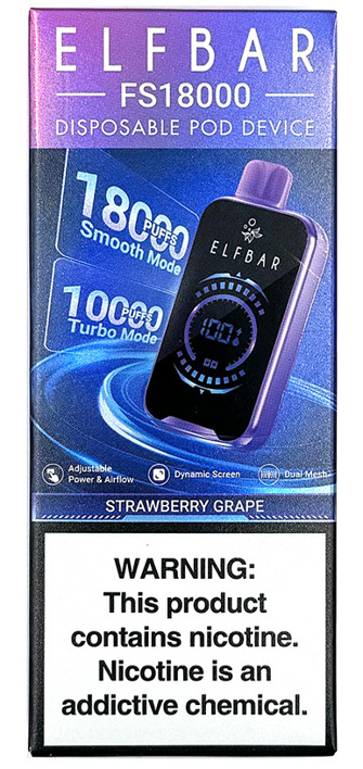Elf Bar FS18000 Strawberry Grape (Полуниця виноград)