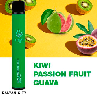 Одноразова електронна сигарета ELF BAR Акциз Kiwi Passion Fruit Guava (Ківі Маракуйя Гуава) 800 puff