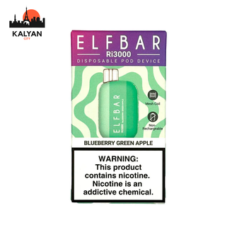 Elf Bar RI3000 Blueberry Green Apple (Чорниця Зелене Яблуко)