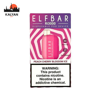 Elf Bar RI3000 Peach Cherry Blossom Ice (Персик Вишня Квітка Лід)