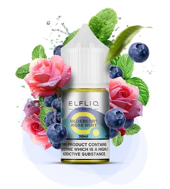 Солевая жидкость Elf Liq 30 мл 50 мг Blueberry Rose Mint (Голубика Роза Мята)