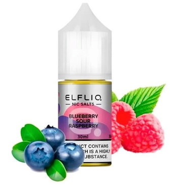 Сольова рідина Elf Liq 30 мл 50 мг Blueberry Sour Raspberry (Чорниця Кисла Малина)