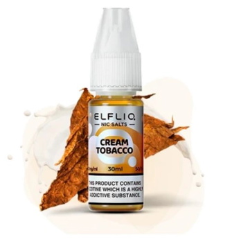 Солевая жидкость Elf Bar Elf Liq 10 мл 50 мг Cream Tobacco (Крем Табак)