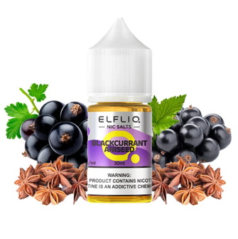 Солевая жидкость Elf Liq 30 мл 50 мг Blackcurrant Aniseed (Черная Смородина Анис)