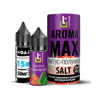 Набор солевой жидкости Flavorlab Aroma MAX Cactus Strawberry (Кактус Клубника) 30 мл 65 мг