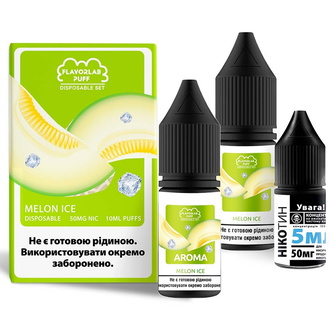 Набор Flavorlab Disposable Puff 10мл 50мг Melon Ice (Дыня Лед)