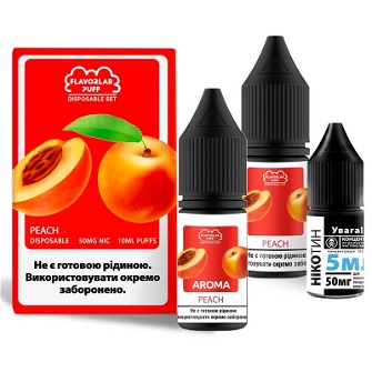 Набір Flavorlab Disposable Puff 10мл 50мг Peach (Персик)
