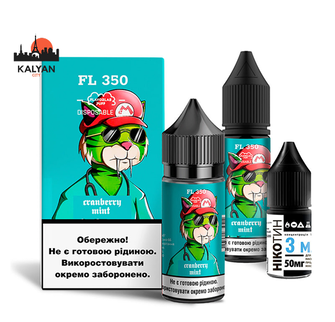 Набор солевой жидкости Flavorlab FL350 Cranberry Mint (Клюква Мята) 30 мл 50 мг