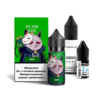 Набор солевой жидкости Flavorlab FL350 LUX Apple (Яблоко) 30 мл 65 мг