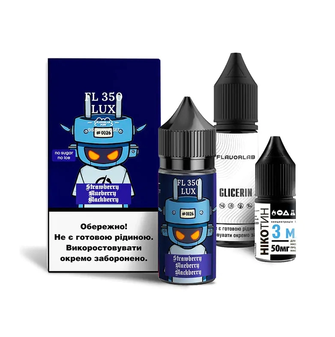 Набор солевой жидкости Flavorlab FL350 LUX Strawberry Blueberry Blackberry (Клубника Голубика Ежевика) 30 мл 65 мг