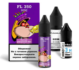 Набор Flavorlab FL350 mini Currant Pomegranate lime (Смородина, гранат и лайм) 15 мл