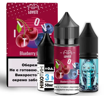 Набор Flavorlab Love IT Blueberry Cherry (Черника Вишня) 30мл 25мг