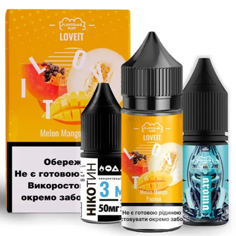 Набор Flavorlab Love IT Melon Mango Papaya (Дыня Манго Папайя) 30мл 50мг