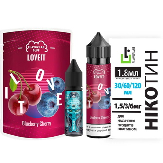 Набор Flavorlab Love IT Органика Blueberry Cherry (Черника Вишня) 60мл 3мг