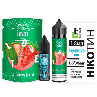 Набор Flavorlab Love IT Органика Strawberry Cactus (Клубника Кактус) 60мл 3мг