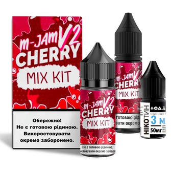 Набор солевой жидкости Flavorlab M-JAM V2 Cherry (Вишня) 30 мл 65 мг