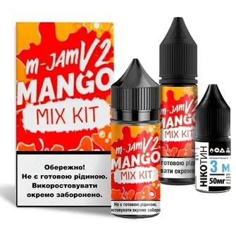 Набор солевой жидкости Flavorlab M-JAM V2 Mango (Манго) 30 мл 65 мг
