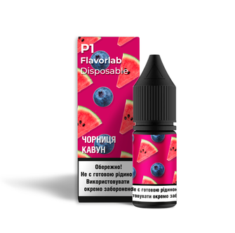 Набор солевой жидкости Flavorlab P1 Blueberry Watermelon (Черника Арбуз) 10мл 50мг