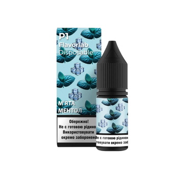 Набор солевой жидкости Flavorlab P1 Mint Menthol (Мята Ментол) 10мл 50мг