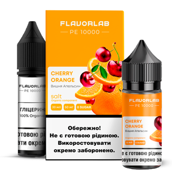 Набір Flavorlab PE 10000 без нікотину Cherry Orange (Вишня Апельсин) 30мл