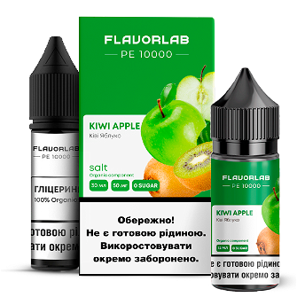 Набір Flavorlab РЕ 10000 без нікотину Kiwi Apple (Ківі Яблуко) 30мл