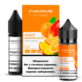 Набір Flavorlab РЕ 10000 без нікотину Mango Orange Juice (Манго Апельсин) 30мл