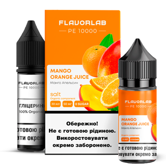 Набір Flavorlab PE 10000 без нікотину Mango Orange Juice (Манго Апельсин) 30мл