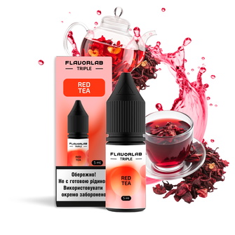 Набор солевой жидкости Flavorlab Triple Red Tea (Чай Каркаде) 10 мл 50 мг