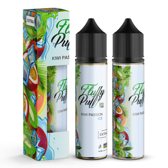 Набор Fluffy Puff без никотина Kiwi Passion Ice (Киви Маракуйя Лед) 60 мл 0 мг