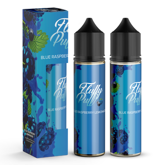 Набор органической жидкости Fluffy Puff Blue Raspberry Lemonade (Лимонад с голубой малиной) 60 мл 1 мг