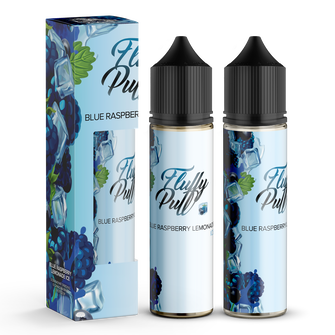 Набор органической жидкости Fluffy Puff Blue Raspberry Lemonade Ice (Лимонад с голубой малиной Лед) 60 мл 3 мг