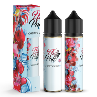 Набор органической жидкости Fluffy Puff Cherry Candy Ice (Вишневая конфета Лед) 60 мл 1 мг