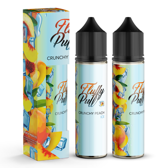 Набір органічної рідини Fluffy Puff Crunchy Peach Ice (Хрусткий персик Лід) 60 мл 1 мг
