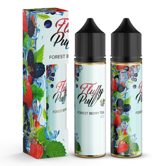 Набор органической жидкости Fluffy Puff Forest Berry Tea Ice (Чай с лесными ягодами Лед) 60 мл 3 мг
