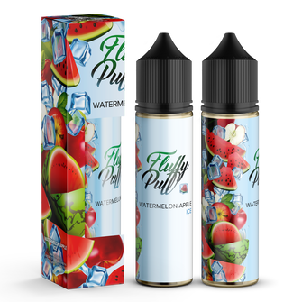 Набор органической жидкости Fluffy Puff Watermelon Apple Ice (Арбуз Яблоко Лед) 60 мл 1 мг